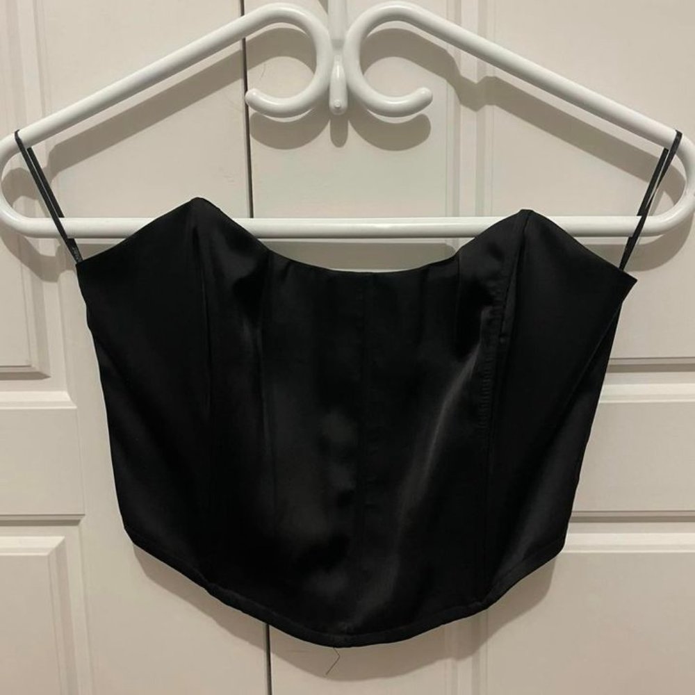 Showpo Strapless Corset Crop Top